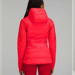 Lululemon Down for It All Jacket Carnation Red like new